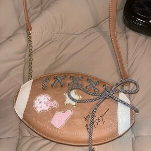 Betsy Johnson football purse